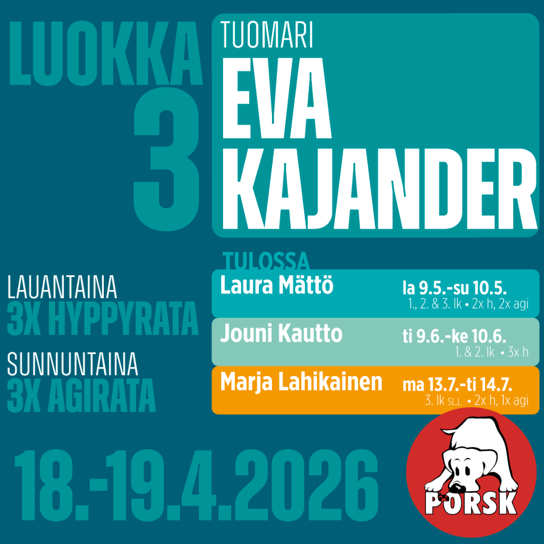 Agility - Huhtikuun hulinat 18.-19.4.2026