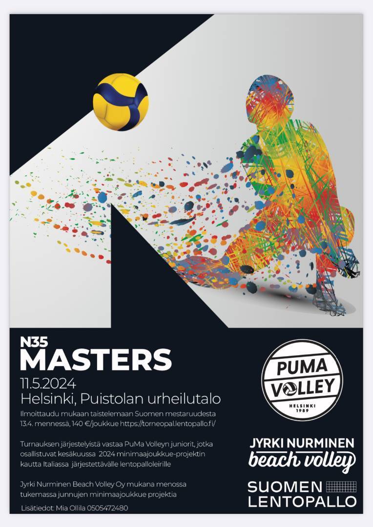PuMa järjestäjäksi N35 Masters-turnaukseen 11.5.2024
