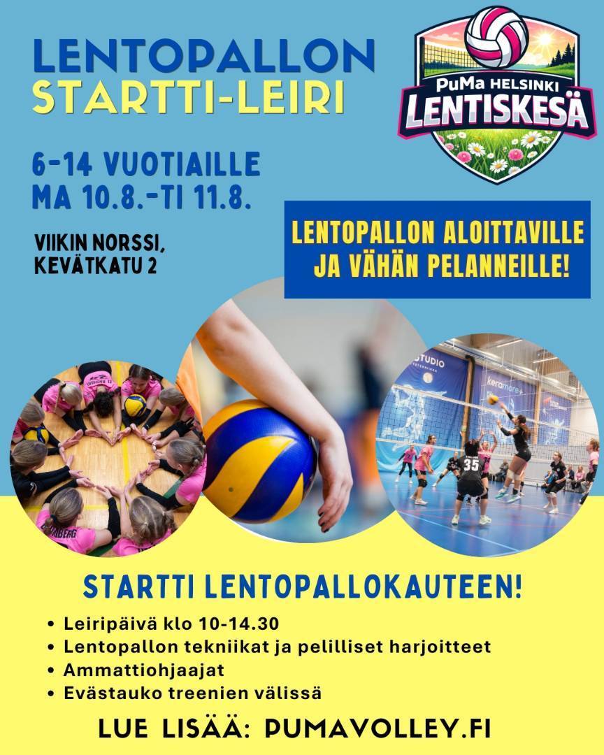 Startti lentopalloon- leiri