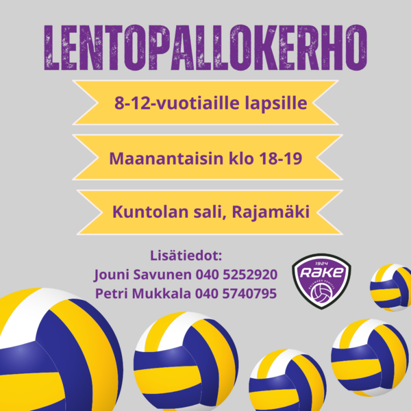 Lentopallokerho alkaa