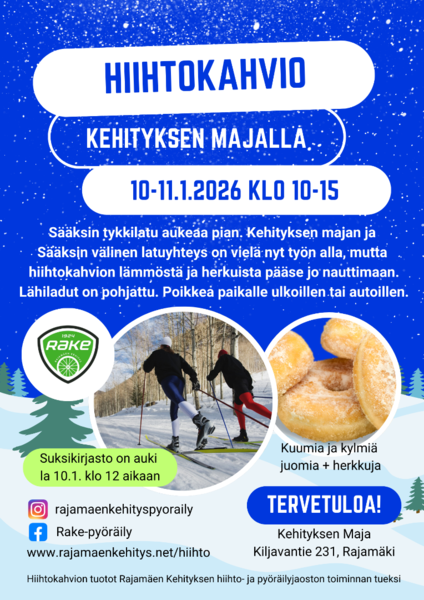 Hiihtokahvio Kehityksen Majalla 10-11.1.2026