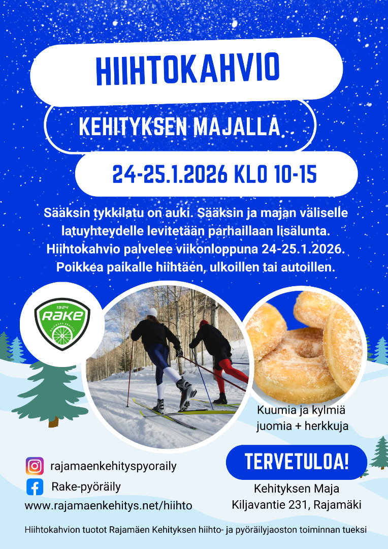 Hiihtokahvio Kehityksen Majalla 24-25.1.2026