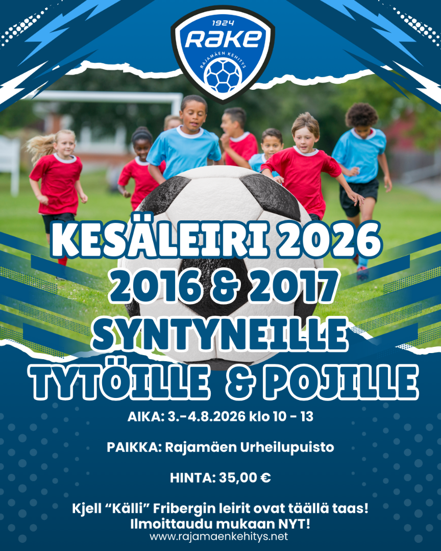 Kesäleiri 2016-2017 syntyneille pelaajille!