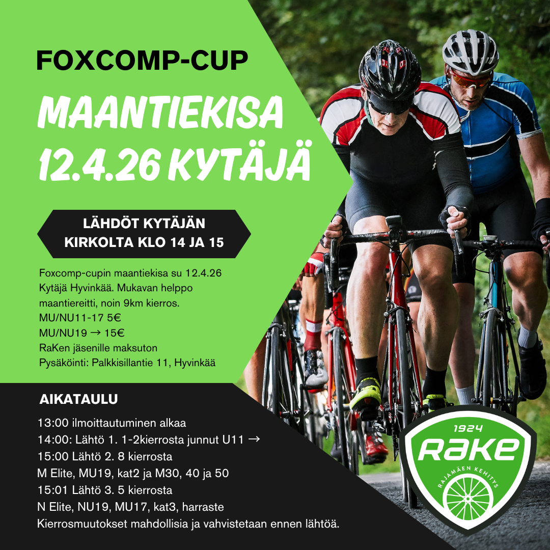 Foxcomp-cup maantiepyöräily 12.4.2026 Kytäjä, Hyvinkää