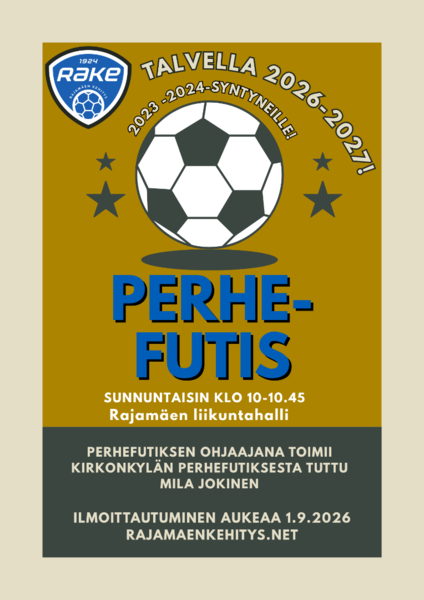 Perhefutis kaudella 2026-2027!