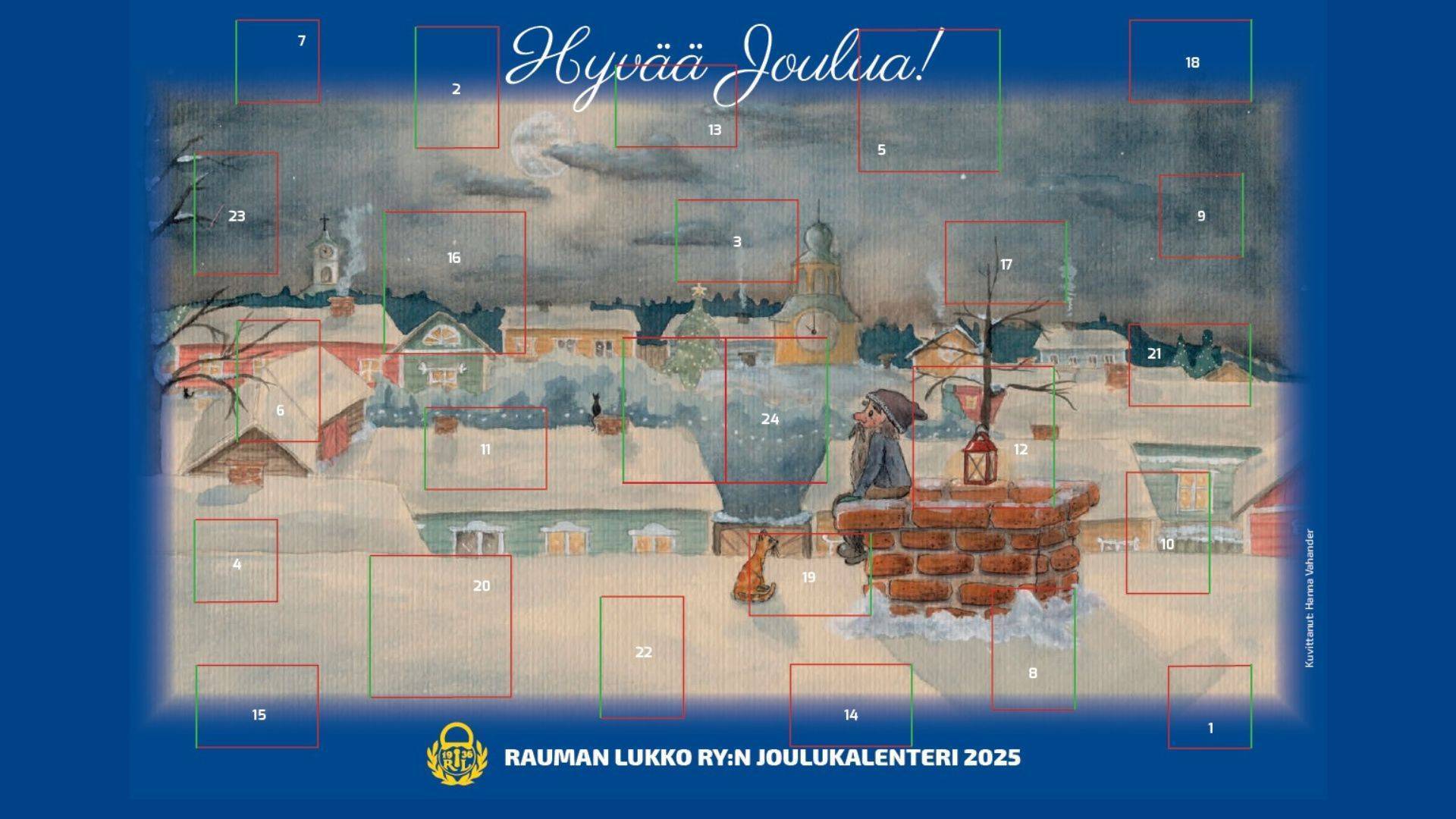 Rauman Lukko ry:n joulukalenteri 2025