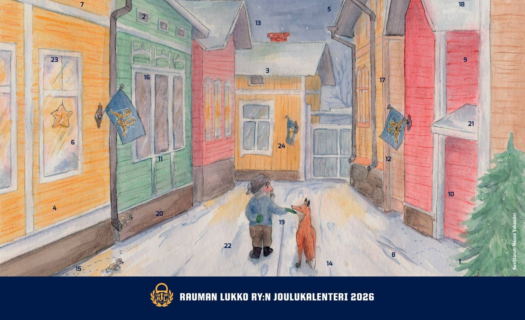Ostamalla Lukko ry:n joulukalenterin tuet seuran juniorityötä