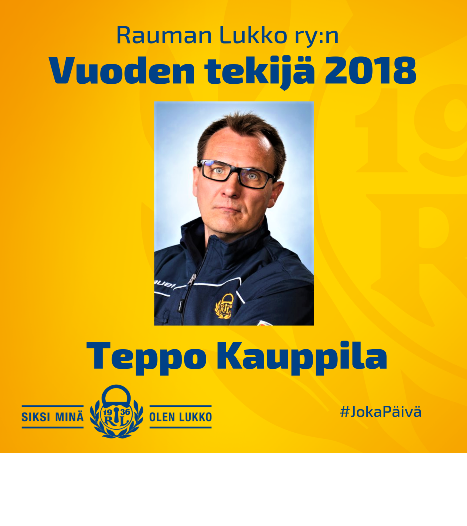 Teppo Kauppila on Lukko ry:n Vuoden tekijä 2018