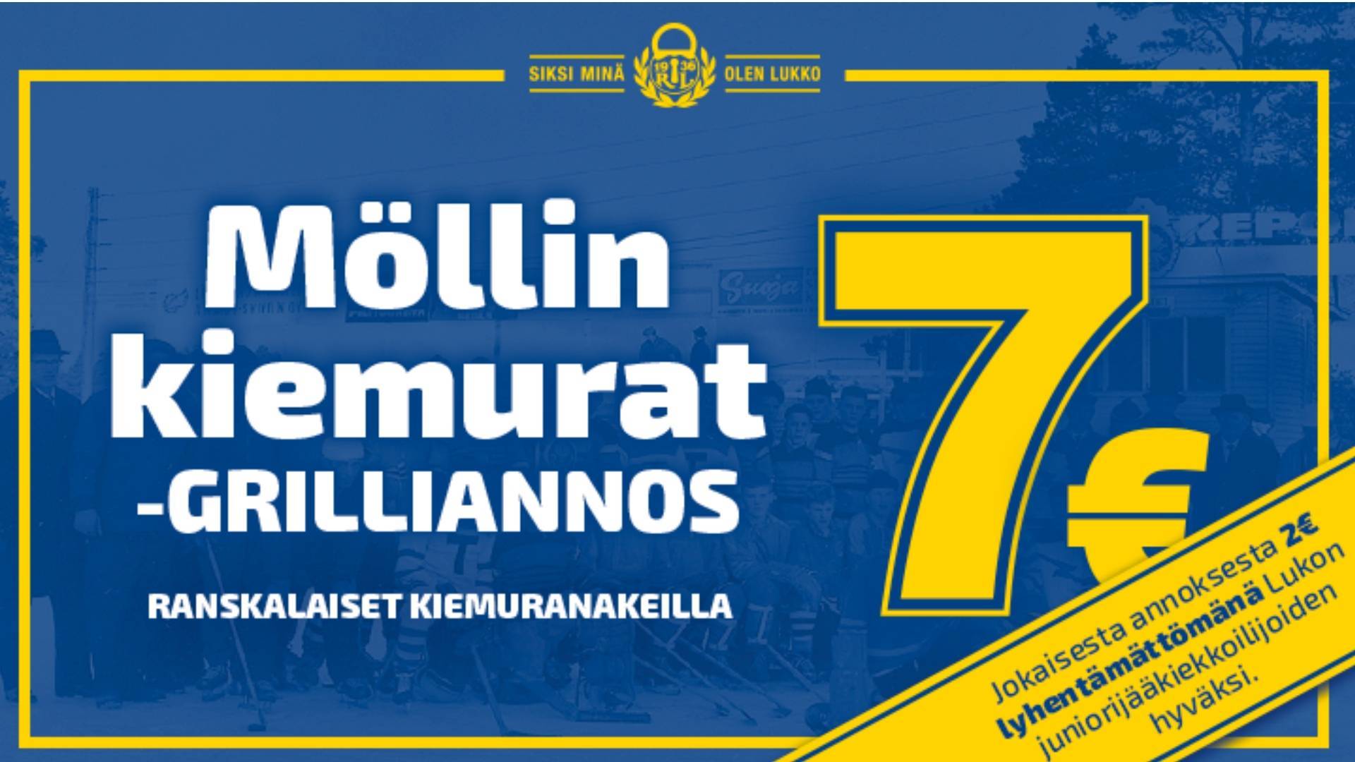 Möllin kiemurat – Lukko kunnioittaa seuralegendaansa Möllin nimikkoannoksella