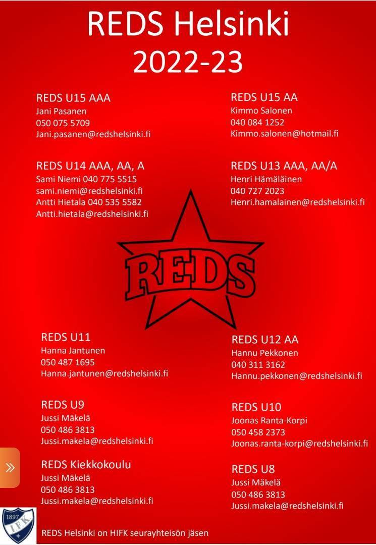 REDS joukkuetarjotin 2022-23