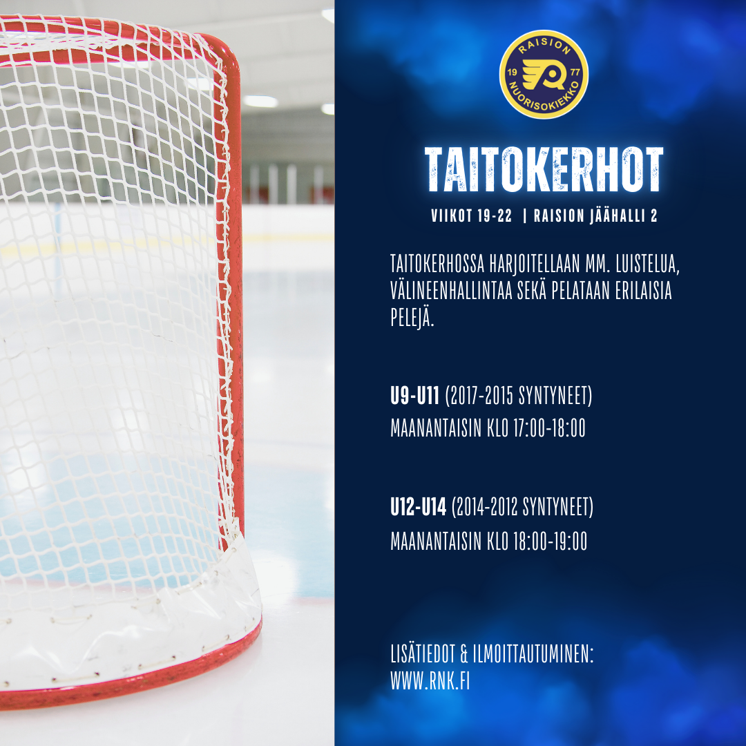Taitokerhot U9-U11 & U12-U14