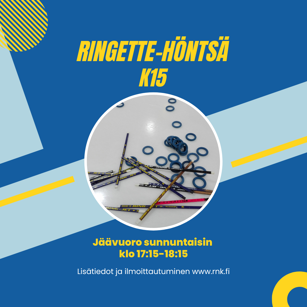 Ringette-Höntsän jäävuorot käynnistyvät 7.9.