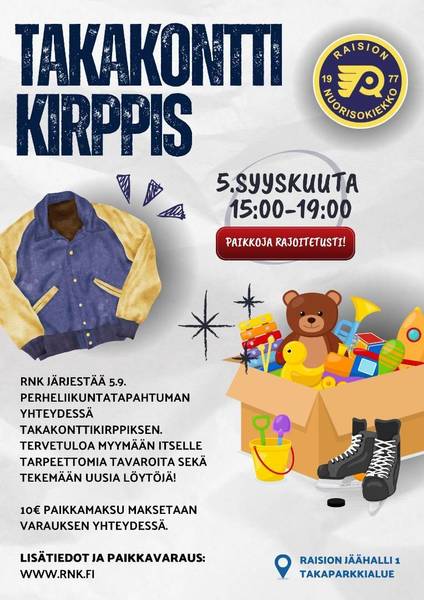 Takakonttikirppis 5.9. klo 15-19