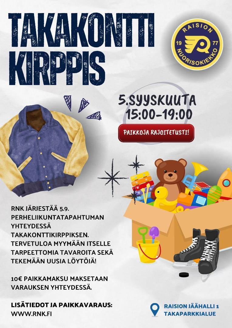Takakonttikirppis 5.9. klo 15-19