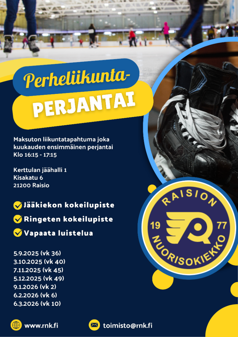 Perheliikuntaperjantait alkavat 5.9.