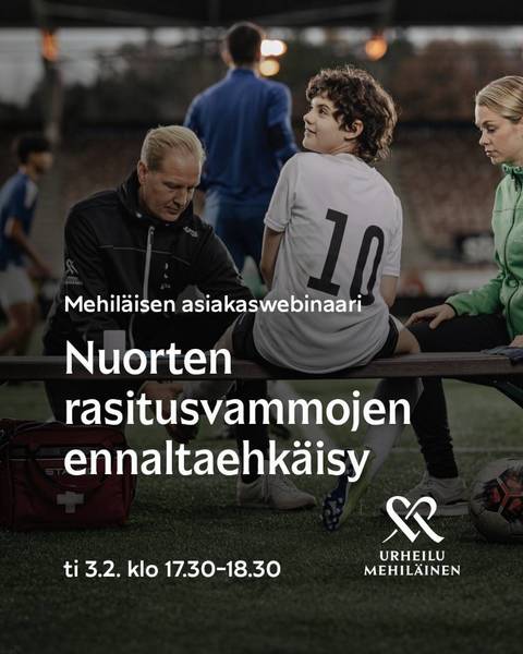 Webinaari nuorten rasitusvammojen ennaltaehkäisystä 3.2.2026