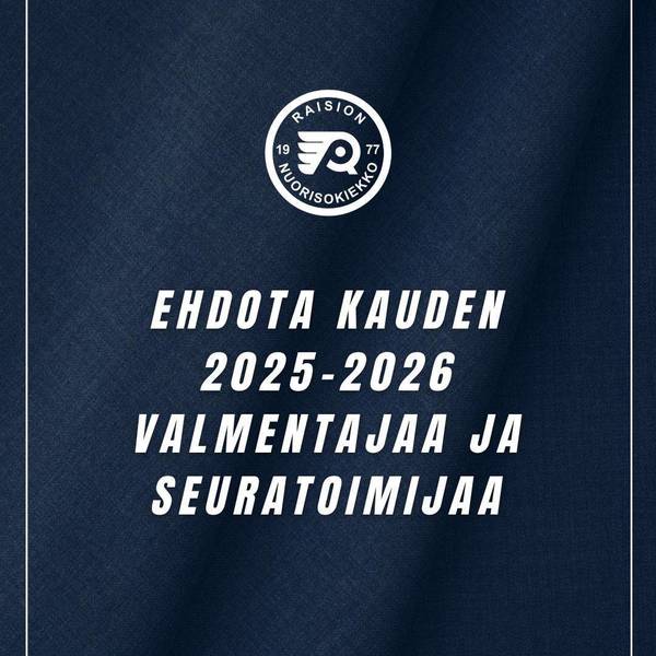 Ehdota kauden 2025-2026 valmentajaa ja seuratoimijaa