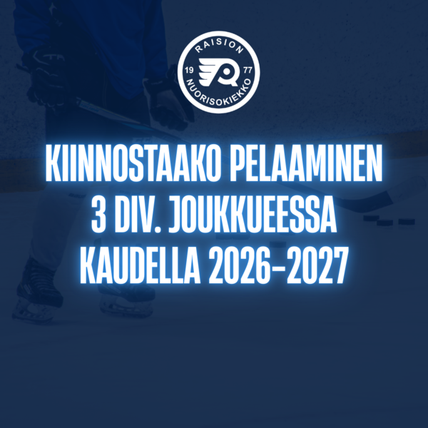 Kiinnostaako pelaaminen III div. joukkueessa?