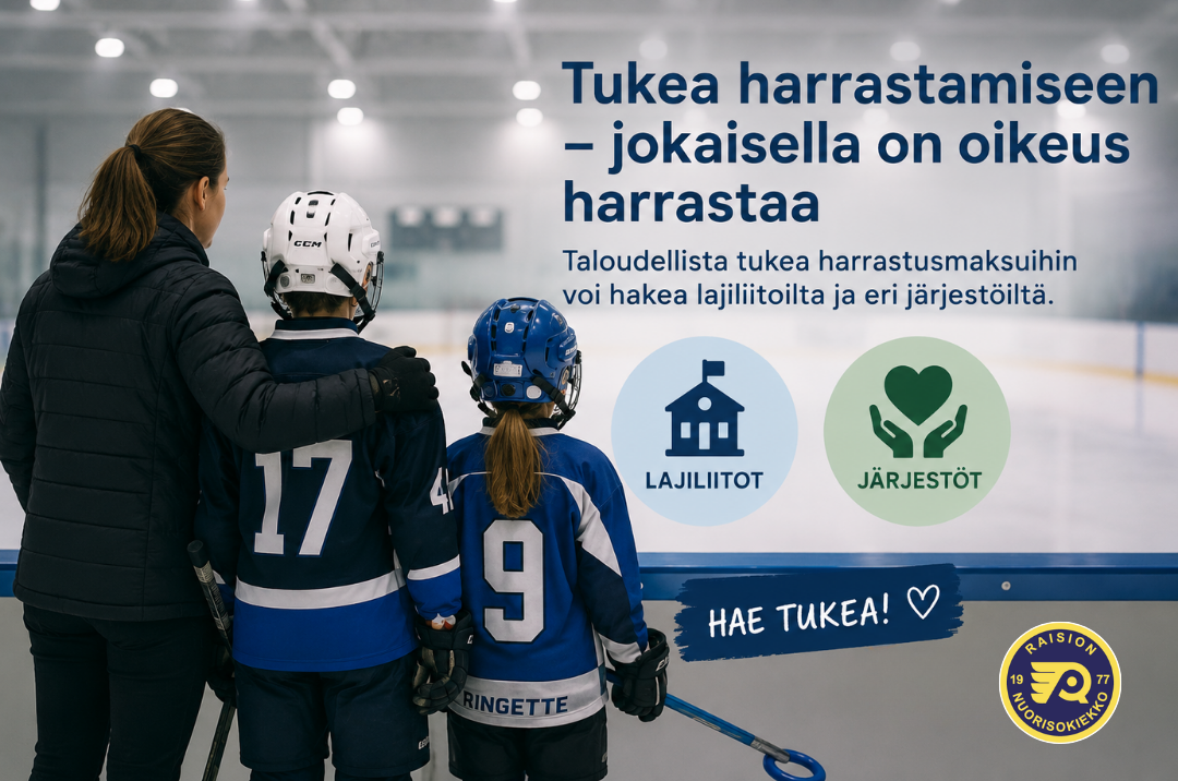 Tukea harrastusmaksuihin - jokaisella on oikeus harrastaa