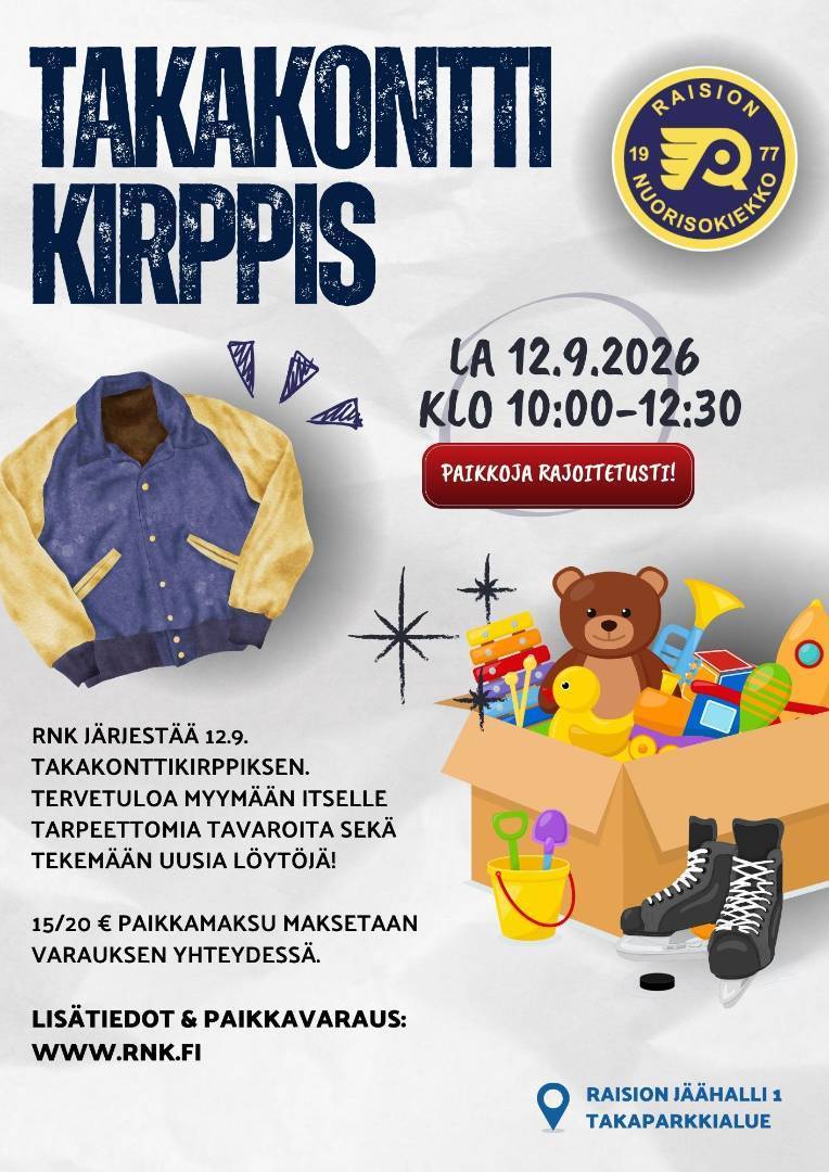 Takakonttikirppis 12.9. klo 10:00-12:30
