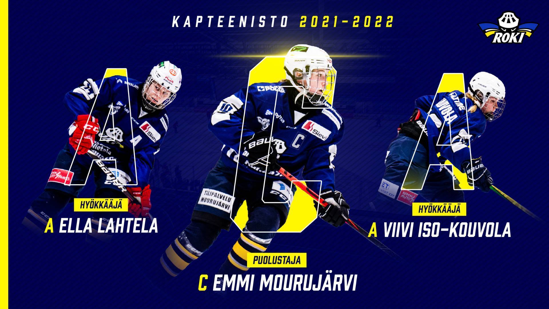 Emmi Mourujärvestä RoKin naisten liigajoukkueen kapteeni