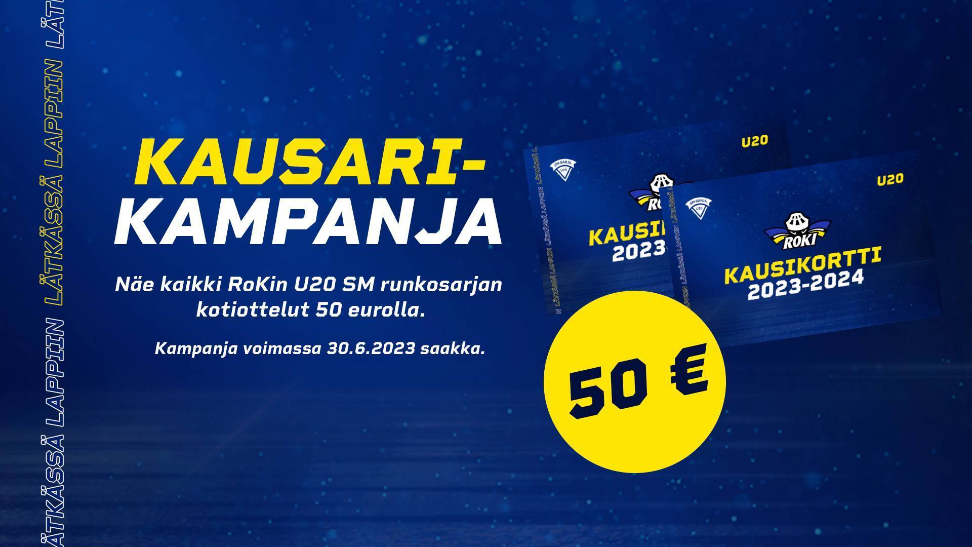RoKi U20 kausikorttikampanja 2023-2024