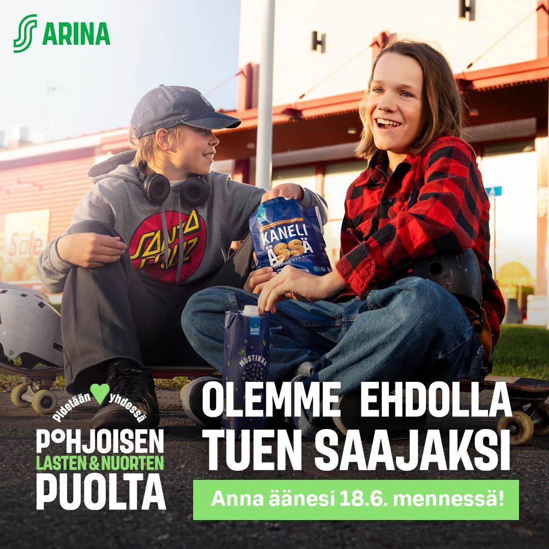 Äänestä Rovaniemen Kiekkoa Arinan Pidetään pohjoisen puolta-tuki äänestyksessä!