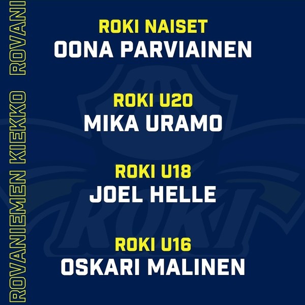 Valmentaja uutisia kaudelle 2025-2026