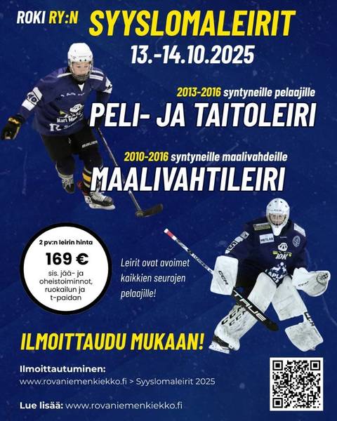 Syyslomaleirien ilmoittautuminen on avattu!