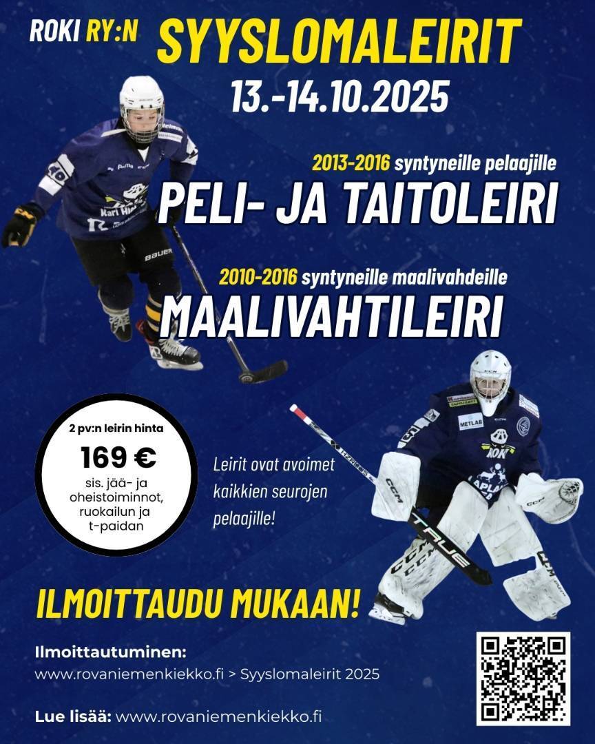 Syyslomaleirien ilmoittautuminen on avattu!