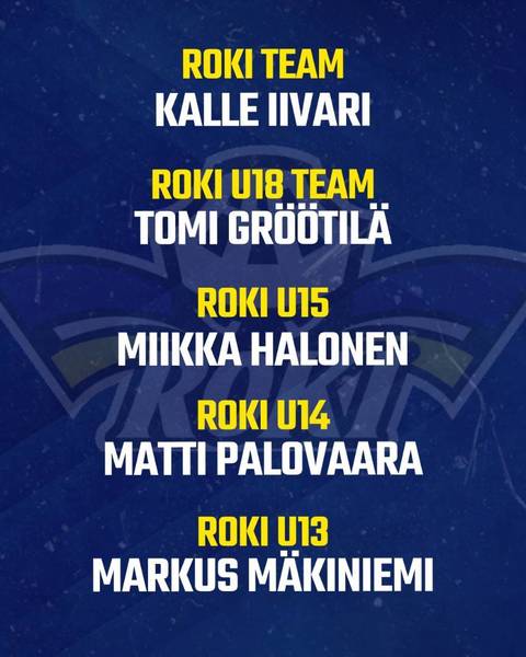 Lisää valmentajauutisia kaudelle 2026-2027!