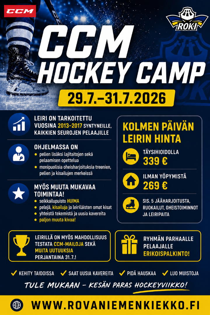 đ CCM HOCKEY CAMP ROVANIEMI 29.â31.7.2026