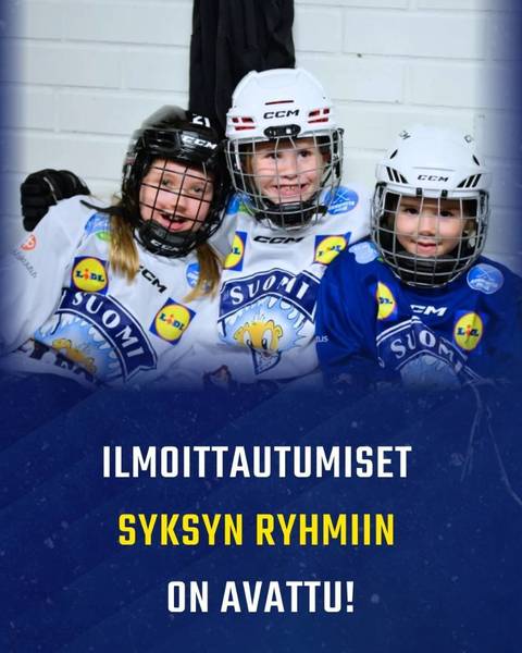 Luistelukoulu, Leijona-kiekkokoulu ja U8 joukkue - Syksyn 2026 ilmoittautumiset auki!