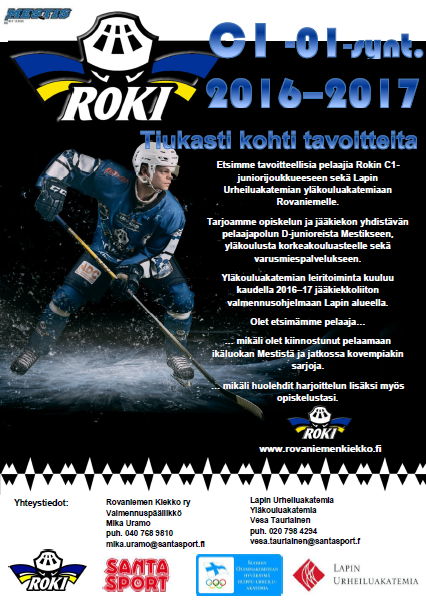 Hiihtoloman leiri avoinna uusille pelaajille