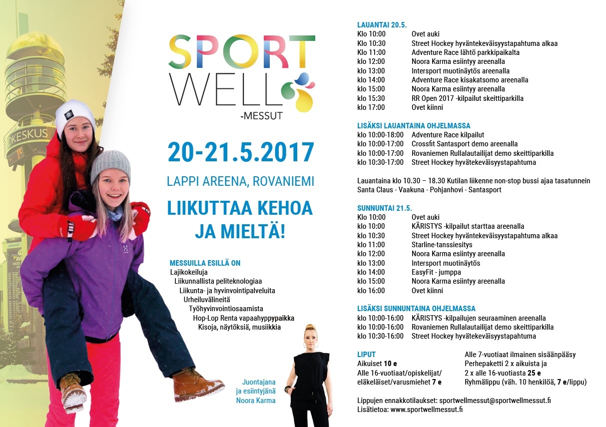 Rovaniemen Kiekon SportWell -messut - liikuttaa kehoa ja mieltä !