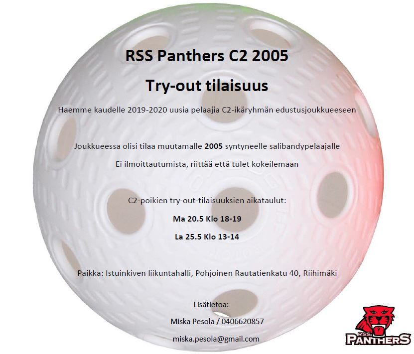 RSS Panthers C2 2005 Try-out tilaisuus