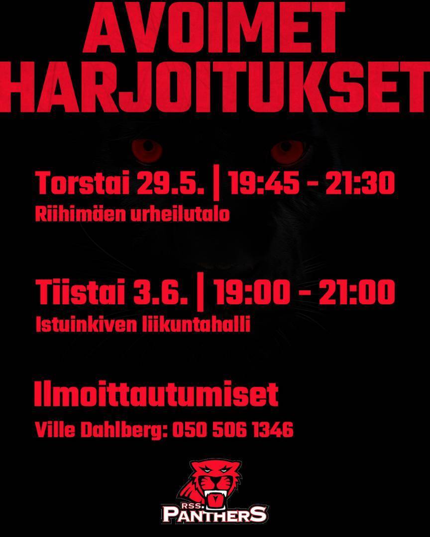 Avoimet harjoitukset miesten edustuksella