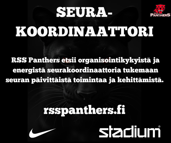 ​RSS Panthers hakee määräaikaista seurakoordinaattoria