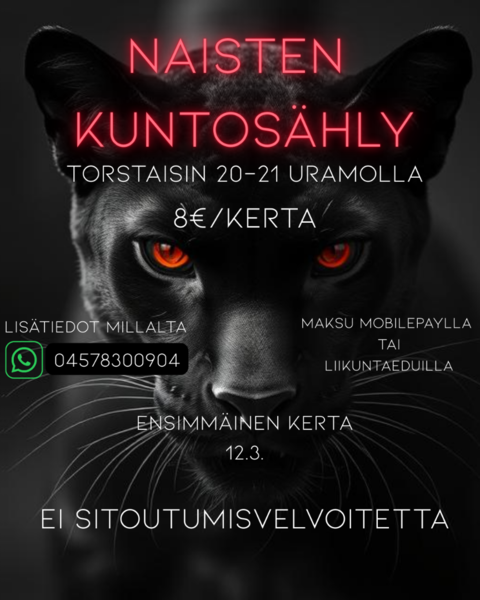 Naisten kuntosählyä torstaisin Uramolla!