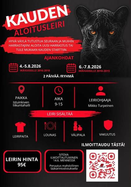 Elokuussa RSS Panthersin leiri