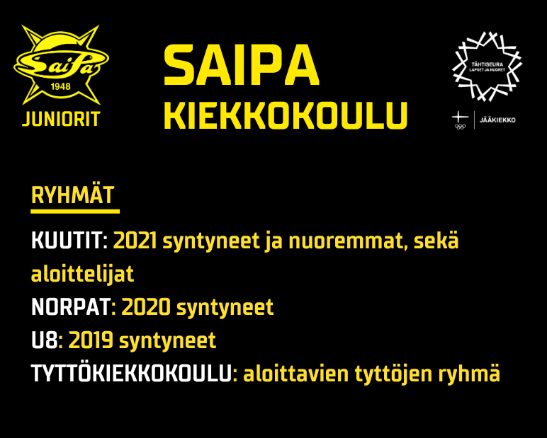 Kiekkokouluun ilmoittautuminen