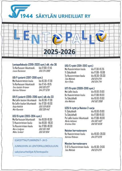 Mini-ikäisten ilmoittautuminen lentopallokaudelle 2025-2026 on nyt avattu!