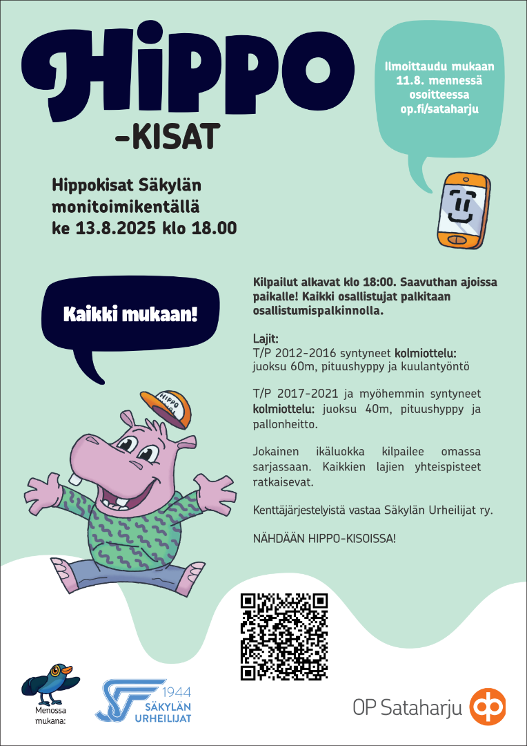 Hippokisat Säkylän monitoimikentällä ke 13.8.2025 klo 18