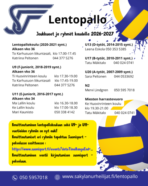 Lentopallokausi 2026-2027