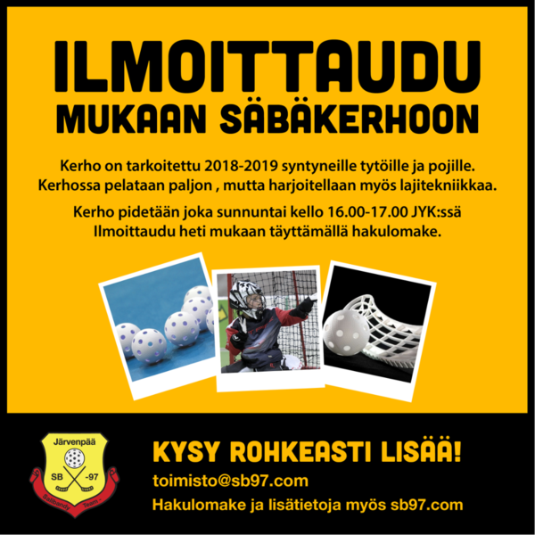 Tule mukaan Säbäilemään