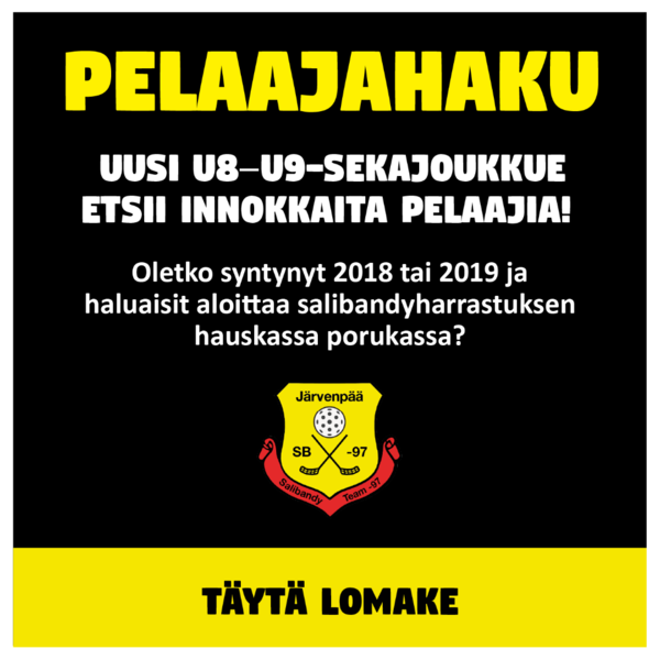 Tule mukaan uuteen joukkueeseen 2018-2019 syntyneet