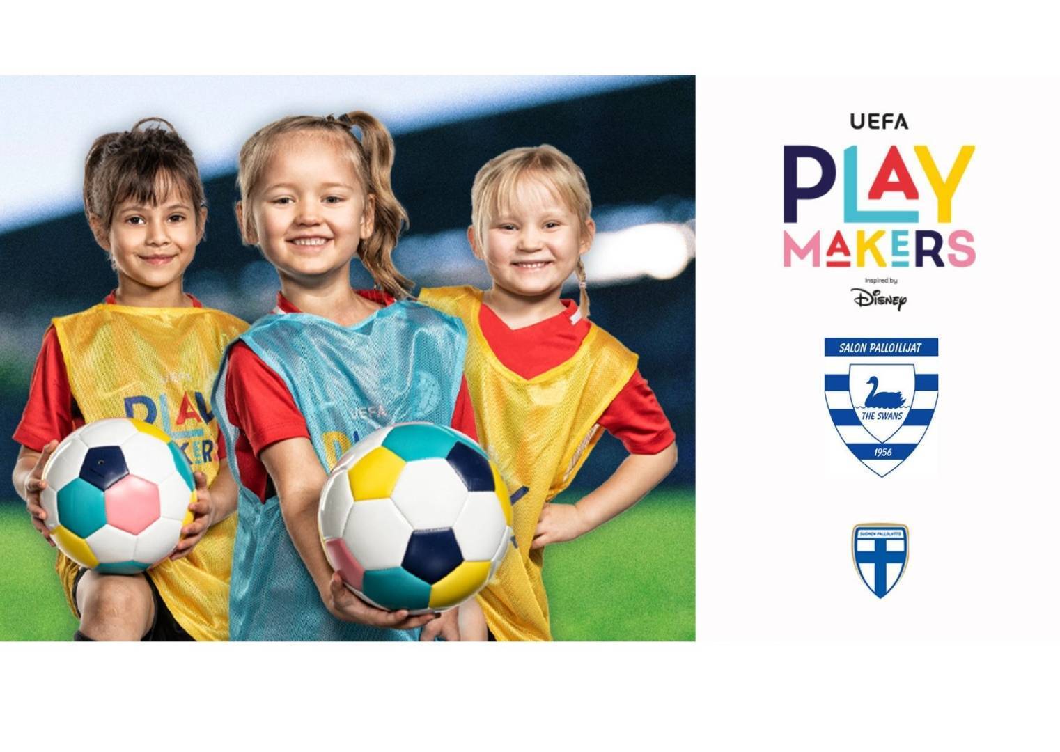 SalPa yhdessä UEFAn ja Disneyn kanssa kannustamaan tyttöjä jalkapallon pariin