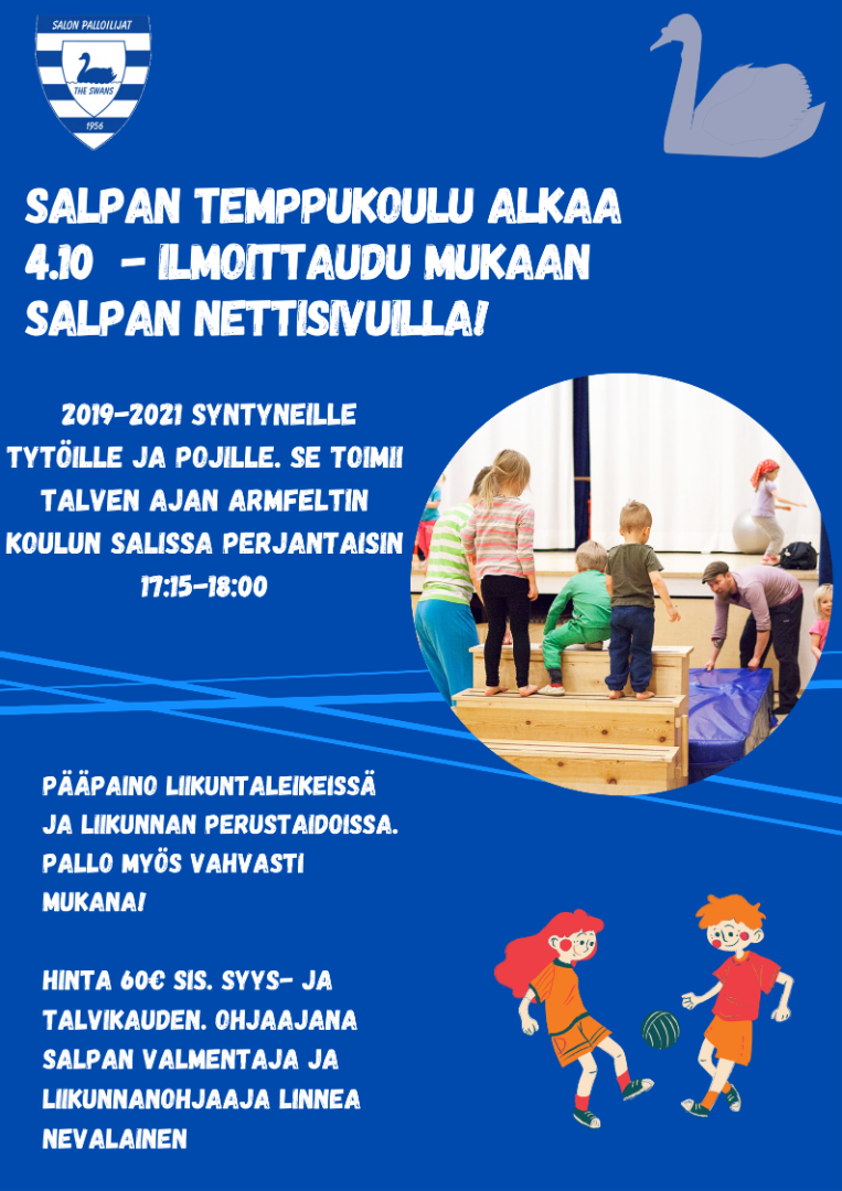 Temppukoulu tuo tekemistä myös talveen!