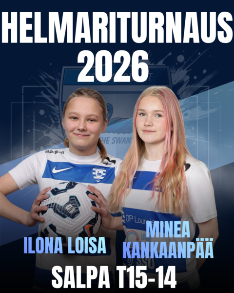 ​Ilona Loisa ja Minea Kankaanpää valittu Helmariturnaukseen 2026
