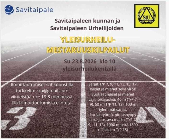 Savitaipaleen kunnan ja Savitaipaleen Urheilijoiden yleisurheilumestaruuskilpailut